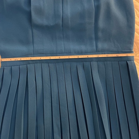 Blue Pleated Dress with roping detail - Picture 3 of 6